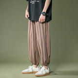 Men's Pants Summer plus Size Men's Men's Ankle-Tied Pants