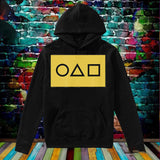 Squid Game Costume Squid Game Peripheral Symbol Pattern Printed Long Sleeve Hooded Sweater