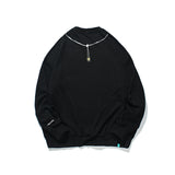 Crew Neck Sweatshirts for Men Men's Autumn Printed Sweater Loose Crew Neck Top Men's