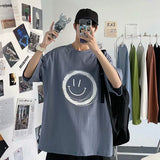 Men T-Shirts Loose Half Sleeve Printing