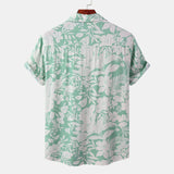 Camp Collar Shirt Casual Short Sleeve Shirt