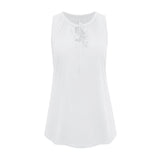 Coachella Music Festival Outfits Knitted Vest Solid Color Loose Sleeveless Top