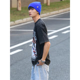 Basket Ball Star T Shirt Simmons Washed Distressed Printed Short Sleeve Cotton