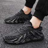 Sneaker Shoes Trendy Summer Men'S Shoes Casual Low Top Solid Color Running Sneakers Breathable
