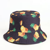 Bucket Hat Fishing Cap Cotton Print Fisherman Hat Double-Sided Printing Bucket Hat