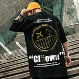 Men T-Shirts Printed Loose Half Sleeve