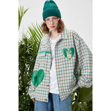 Valentine's Day Jacket Campus Love Pattern Youth Casual Jacket Men and Women