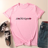 Squid Game Costume round Six Pattern Printed Short-Sleeved T-shirt