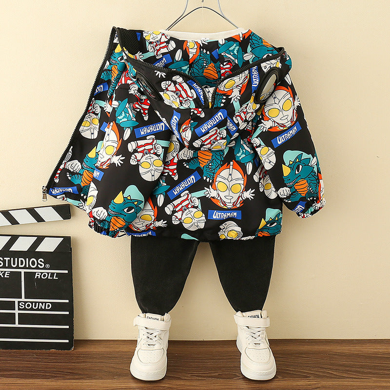 Toddler Boys Jackets Boys' Autumn Hooded Coat