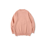 Men Sweater Towel Embroidery Letter Printed Knitted Sweater Men's Pullover Sweater