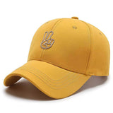 Ball Caps Spring and Autumn Embroidered 100% Cotton Hat Women's Outdoor Baseball Cap