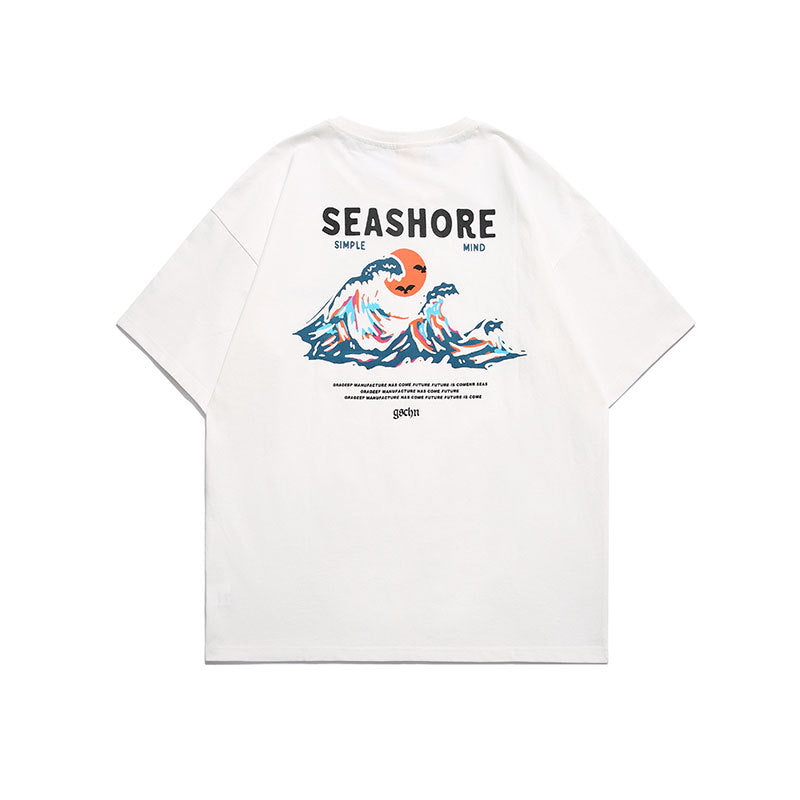 Men T Shitrs Landscape Printing