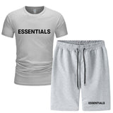 Fog Fear Of God T Shirt & Shorts 2 Pieces Set Summer Men'S Short Sleeve T-Shirt Shorts Casual