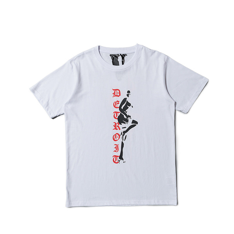 Vlone Stripper T Shirt Summer Big V Female Male And Female