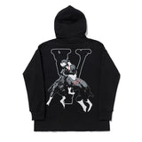Vlone Men And Women Loose Hoodie Coat