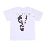 Vlone T Shirt Summer Clothing Short Sleeve Tshirt Plus Size Retro Men'S Half Sleeve Tee Vlone Sports