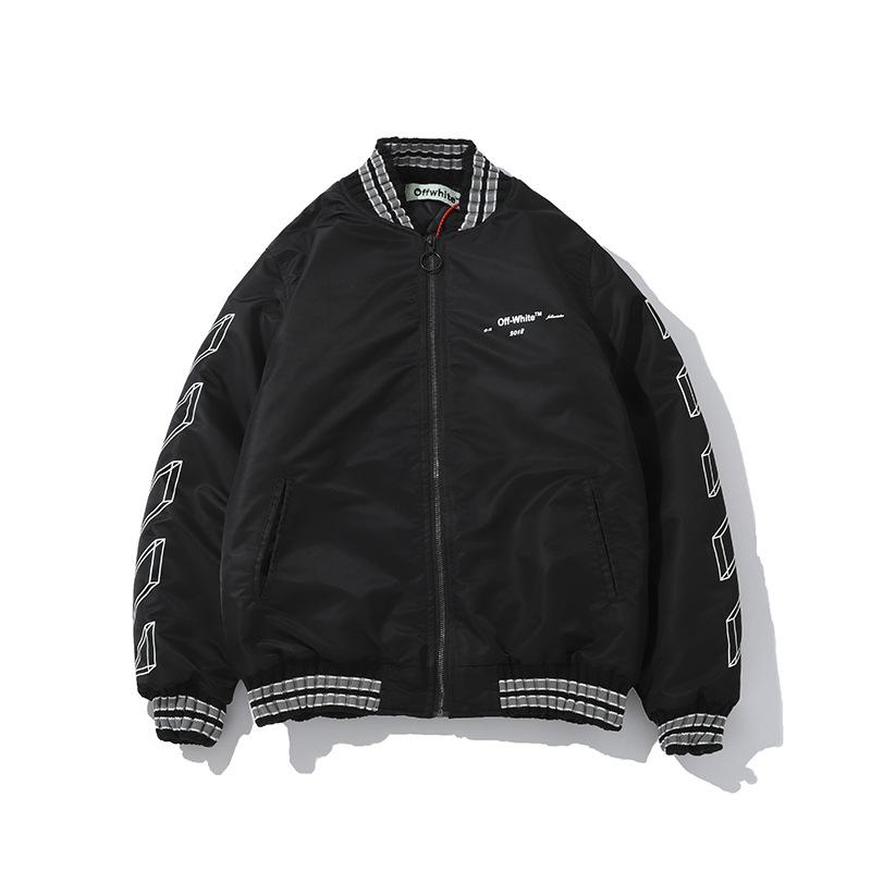 Off White Jacket Plus Size Casual Men'S Clothing Arrow Cottonpadded Coat Warm Leisure Owt