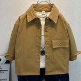 Toddler Boys Jackets Boys' Shirt Spring and Autumn