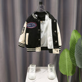 Toddler Boys Jackets Boys Autumn Clothing Baseball Uniform Jacket Children's Clothing