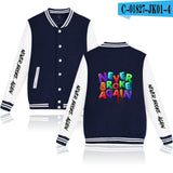 Never Broke Again Hoodie Casual Men'S And Women'S Long Sleeves Baseball Uniform