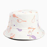 Bucket Hat Fishing Cap Cotton Print Fisherman Hat Printing Double-Sided Fashion Badminton