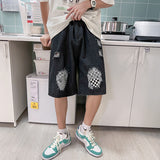 Men Denim Shorts Men's Summer