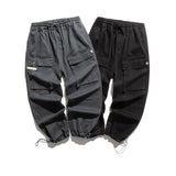 Man Fall Outfis Autumn Vintage Distressed Cargo Jogger Pants Men's Loose Multi-Pocket Slacks