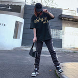 Askyurself T Shirt Short Sleeve Men's Loose T-shirt Women's Summer