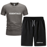 Fog Fear Of God T Shirt & Shorts 2 Pieces Set Summer Men'S Short Sleeve T-Shirt Shorts Casual