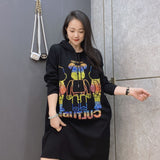 Bearbrick Hoodie Spring And Autumn Hooded Knitted Violent Bear Hot Drilling High Elasticity