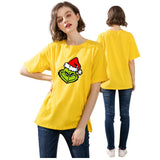 Men and Women Grinch Shirt Casual Loose Short Sleeves T-shirt