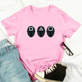 Squid Game Costume Printed Short-Sleeved Men's and Women's T-shirt