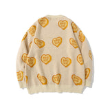 Men Sweater Men's High Street Fashion Brand Loose round Neck Sweater