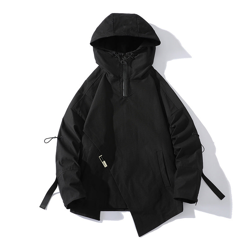 MEN'S Hoodie Turtleneck Irregular Design