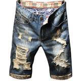 Men Jorts Loose Straight Five-Point Pants Large Size Men's Denim Shorts