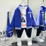 Toddler Boys Jackets Boy's Autumn Coat Spring and Autumn Baseball Uniform