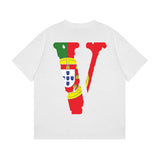 Vlone Mexico Friends Shirt Loose Men'S And Women'S Casual T-Shirt