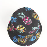 Bucket Hat Fishing Cap Cotton Print Fisherman Hat Fruit Print Fashion Casual