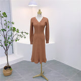 MIDI Mauve Cocktail Dress Autumn and Winter Dress Inner Dress Women