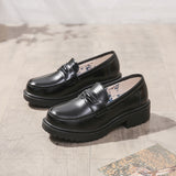 Mary Jane Shoes Summer Beef Tendon Retro Loafers