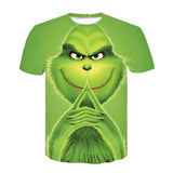 Men and Women Grinch Shirt Summer Funny 3D Pattern T-shirt