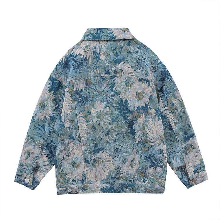 Men Denim Jackets Men's Spring and Autumn Retro Jacket Casual