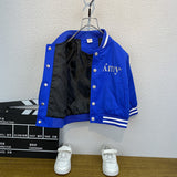 Toddler Boys Jackets Boys' Spring and Autumn Baseball Uniform