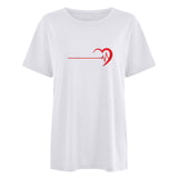 Valentine's Day T Shirt Casual T-shirt Short Sleeve Love Printed T-shirt