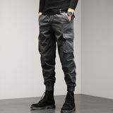 Cuffed Cargo Pants Men's Overalls Trendy Outdoor Men's Pants Width