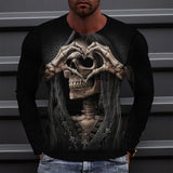 Skull Apparel Digital Printing Skull Is Looser than Heart Skull