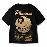 Men T-Shirts Little Devil Print Loose Half Sleeve