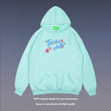 Man Fall Outfits Alphabet Embroidery Loose Couple Hooded Sweater