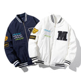Varsity Jacket Embroidered Flight Suit Baseball Uniform Hooded Jacket