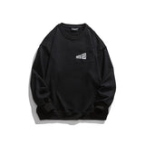 Man Fall Outfis Fall Men's Clothing Pocket Embroidered Back Printed Crew Neck Sweatshirt Men's Casual Pullover Top